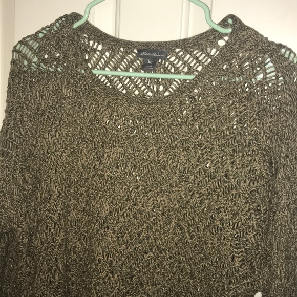 Eddie Bauer gray sweater size Large - Picture 3 of 3